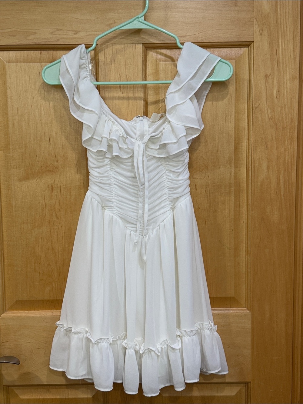 White Romantic Mini Dress